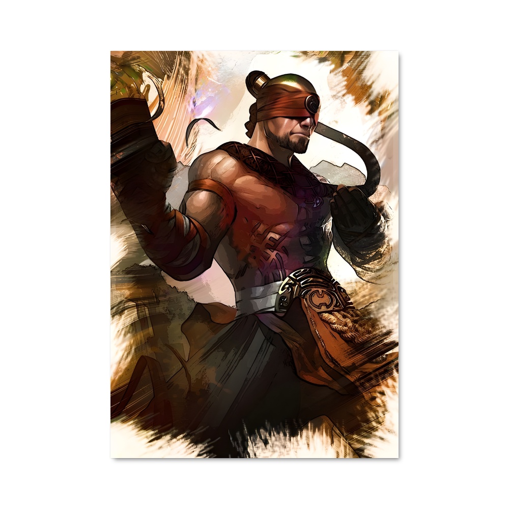 Poster Maître du Sabre – affiche League Of Legends